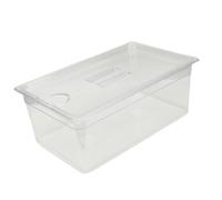HEEPDD Récipient Sous Vide avec Couvercle, Machines Sous Vide, Résistant à la Chaleur, pour Mijoteuse, Multifonction, étui de Stockage des Aliments, Récipient avec Couvercle, 25 L PP Transparent,