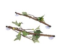 HEEPDD Regiles Corner Branch Realist Terrarium Plant Decoration for Lizard Snake, 2 PCS for Terrarium