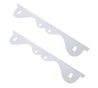 HEEPDD Réglable de 13,78 à 27,36 Pouces, côté en Acier Inoxydable Facile à Ranger, Couvercle pour Protection de Comptoir de Cuisinière entre les Protections de Comptoir Supérieures, Kit de (WHITE)