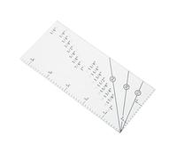 HEEPDD Règle de Marge de Couture, Guide de Couture Magnétique, Acier Inoxydable Acrylique, Idéal pour les Projets de Courtepointe et de Bricolage (clair)