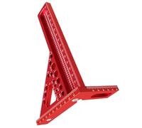 HEEPDD Règle de Mesure Multi-angle 3D, Rapporteur en Alliage, Outil d'angle Réglable pour Charpentiers et Ingénieurs Règle de Mesure Multi-angle 3D, Outils Industriels Nan en Aluminium