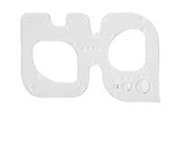 HEEPDD Règle de Positionnement du Cuir, Outil de Couture de Précision, Matériau Acrylique Transparent pour un Marquage Précis, Trois Tailles Petite, Moyenne et Grande en Pouces, Bricolage, (C (règle