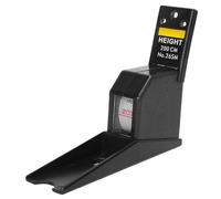 HEEPDD Règle de Ruban à Mesure Rétractable Compteur de Stature de Hauteur Précise pour Usage Domestique, Outil de Mesure de Métal 2M pour un Usage Domes (BLACK)