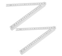 HEEPDD Règle Pliante, Bâton de Mesure Pliable 2 M pour le Travail du Bois, la Menuiserie, les Projets de Bricolage Règle Pliante, Matériau ABS Léger, Jardinage Nan