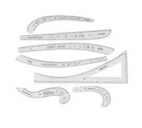 HEEPDD Règles DE Courtepointe 7PCS SUGAGNE SUGNE SATTERE SETH SETH, Règle DE Couture DE Courbe Française SET SALLE MADE MADIEUR DE MADE POUR LES CONSEMBLES DE TAILLANTS EN DÉCHETTEURS NAN