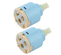 HEEPDD Remplacement de Cartouche de Robinet en Céramique, ABS Durable et Valve de Douche en Céramique pour les Utilisateurs de Robinet d'évier de Salle de Bain de 35 Mm