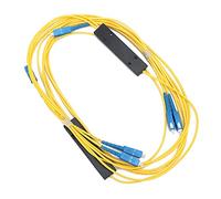 HEEPDD Répartiteur de Fibre Optique 1x2 Fiable pour LAN Optique CATV FTTH avec Faible Perte d'insertion 3,8 DB Bonne uniformité des Canaux 0,6 DB Large Plage de Température -40 à 185 Fahrenheit