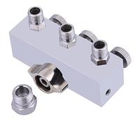 HEEPDD Répartiteur de Tuyau d'Air, Répartiteur de Brosse à Air à 3 Voies avec Bouton de Valve de Régulation d'Air pour Connecter 3 Tuyaux 'Air, Idéal pour la Peinture du Visage et les Tatouages