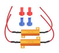 HEEPDD Résistance de Charge LED Cissupation de Chaleur de Chaleur Efficace Hyper Flash pour 2pcs 50w 8 Ohms Tourner la Lumière pour la Lampe du Phare