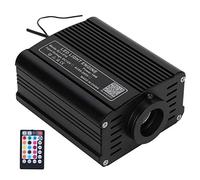 HEEPDD RGBW Fibre Optic Light, Source Source LED Contrôle de la Voix LED Éclairage de Plafond de 16 Millions de Couleurs Lumière Fibre Contrôlée pour la Maison de Chambre à Coucher