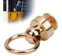 HEEPDD Rivets en Laiton de Haute qualité, Construction Solide, Rotation à 360 Degrés, pour l'artisanat du Cuir et les Ceintures Décoratives (9mm (grand) or)