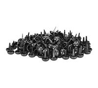 HEEPDD Rivets, Jeu de 200 Pièces | Construction en Laiton Robuste | Finition Champignon Noir de 3,6 Cm de Longueur pour l'artisanat du Cuir, Parfait pour les Portefeuilles, les Ceintures, les