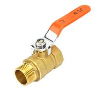 HEEPDD Robinet à Boisseau Sphérique en Laiton, Vanne d'arrêt Durable, DN20 pour le Contrôle de l'eau Industrielle Robinet à Boisseau Sphérique en Laiton, Filetage Mâle et Femelle, Transmission