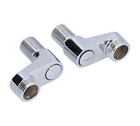 HEEPDD Robinet Mitigeur de Douche, Laiton et Acier Inoxydable, Adaptateur de Bras Oscillant Réglable pour Douches Murales G1/2, Idéal pour les Salles de Bains Domestiques