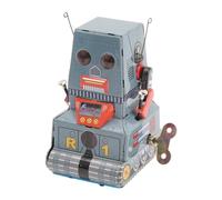 HEEPDD Robot à Remonter Classique, Décor d'objets de Collection en Fer Blanc, Jouet à Remonter Vintage, Accessoire de Photographie pour Cadeau de Fête, Design en Fer Rétro Unique pour Les
