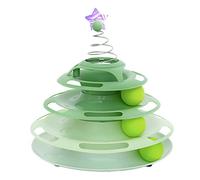 HEEPDD Rouleau de Jouets de Chat avec 3 Niveaux, Base de Piste Interactive de Base de de de Piste de de de pour Chattes Chattes de de Chat pour Chasser Le Frappeur (Type 1)