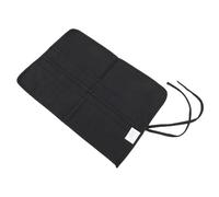 HEEPDD Rouleau de Pinceau à Fentes, Organisateur de Stockage Lavable en Tissu en Coton pour les Artistes, Porte-brossage Portable à Double Couche pour Pinceau et Outils Artistiques