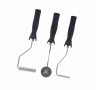 HEEPDD Rouleau de Plastification en Fibre de Verre, Rouleaux à Peinture, Rouleau à Bulles en Alliage pour Résine FRP Composite, Poignée Ergonomique en ABS pour Baignoire de Bateau, Douche, (3PCS)