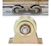 HEEPDD Rouleaux de Portail Coulissant Robustes, Construction en Acier, Roue à Rainure en V de 2,4 Pouces, Supporte un Poids Important, pour un Usage Résidentiel et Commercial