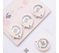 HEEPDD Ruban à Mesurer le Tailleur Flexible, Règle de Roulement Ergonomique pour une Mesure Précise des Vêtements Corporels, un Outil de Couture Compact pour les Modifications, l'utilisation à