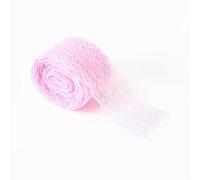 HEEPDD Ruban de Dentelle, Garniture Décorative en Polyester de 10 Yards de 1,8 Pouce de Large pour Robe de Mariée Artisanat et Décoration Intérieure, 7 Options de Couleur (PINK)