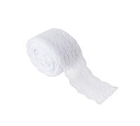 HEEPDD Ruban de Dentelle, Garniture Décorative en Polyester de 10 Yards de 1,8 Pouce de Large pour Robe de Mariée Artisanat et Décoration Intérieure, 7 Options de Couleur (WHITE)