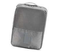 HEEPDD Sac à Chaussures de Voyage étanche, Double Fermeture éclair, Rangement en Tissu Oxford pour 3 Paires de Chaussures, Idéal pour Les Voyages et Le Sport (Gray)