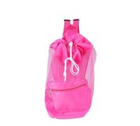 HEEPDD Sac à Dos Portable pour Enfants en Maille avec Cordon de Serrage, Nylon, Sac de Rangement Léger pour Jouets de Plage, Noir, 17,3 X 11,4 Pouces Nan Storage Supplies (Rose)