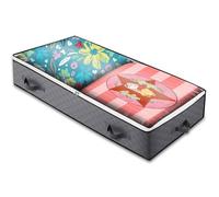 HEEPDD Sac de Rangement Sacs de Rangement Sous le Lit, 40 X 20 X 6 Pouces, Tissu Non tissé Gris foncé, Rectangulaire pour Vêtements, Couvertures, Fournitures de de Literie (1 PCS)