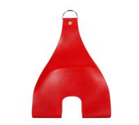 HEEPDD Sac de Support de Poulet en Cuir PU, écharpe de Pesée de Volaille Suspendue 28x20cm, Jambe en Forme de U, Anneaux en D en Métal Sécurisés pour Balance Numérique, Fermes, Marchés, (Rouge)