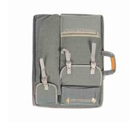 HEEPDD Sac de Tableau de Croquis Imperméable en Plein Air, Sac D'art en Tissu Canva avec Poches, adapté à la Peinture et au Dessin, Idéal pour les Artistes et les étudiants (Gris fumé)