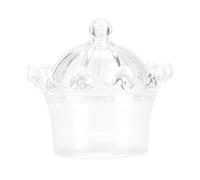 HEEPDD Sacs Cadeaux en Plastique, Motif Couronne, Transparent, Paquet de 12, 3,14 X 2,75 Pouces, pour Mariages, Anniversaires, Fêtes, Catégorie Festival (WHITE)