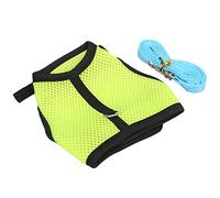 HEEPDD Sangle de Poitrine du Hamster, Petit Animal en Mailles de Traction (Vert Citron)