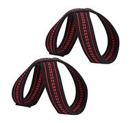 HEEPDD Sangles de Levage, Protège-poignet d'haltérophilie en Nylon rembourré Figure 8 pour soulevé de Terre, Protection Confortable des Mains pour l'entraînement de Poids (S)