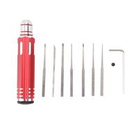 HEEPDD Scriber en Acier au Tungstène, Poignée Antidérapante, Ensemble d'outils de Sculpture 9 Pièces pour Kits de Modèles et de bonsaï