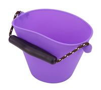 HEEPDD Seau Pliable en Silicone, Poignée Réglable pour Jeux d'eau et de Sable, capacité de 50 Oz, Plage et Bain, Conception Légère et Pliable avec Plusieurs Couleurs, Transport Facile pour (Purple)
