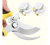 HEEPDD Sécateur Professionnel, Poignée Ergonomique, Lames en Acier SK5, Idéal pour les Tâches Lourdes de Taille d'arbres et de Jardinage, Fournitures de Jardinage (YELLOW)