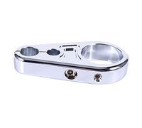 HEEPDD Serre-Câble de Moto Support de Câble d'embrayage en Aluminium chromé 25 Mm Support de Guidon de 1 Pouce avec Deux Trous de Installation Facile pour le Routage d'embrayage de Frein