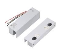 HEEPDD Serrure à Pêne électrique pour Porte en Verre DC 12 V Mode NC de sécurité Intégrée Retard Réglable à 5 Fils 0 3 6 Secondes Retour D'état de la Porte pour le Contrôle D'accè