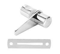 HEEPDD Serrure de Porte en Verre de Salle de Bain, Cuivre et Acier Inoxydable, Installation Facile et Design élégant pour la Maison et le Bureau, Quincaillerie et Serrures pour Portes et Fenêtres