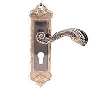 HEEPDD Serrure de Porte Vintage Rétro de Style Européen, Acier au Manganèse, Antivol, Design élégant pour la Maison et le Bureau Quincaillerie et Serrures pour Portes et Fenêtres