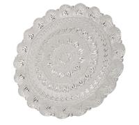 HEEPDD Services Plateaux Turkish Ottoman Tea Coffee Serve Plateau, Motif en Relief Tauc Café Café de Service pour les Boissons (SILVER)