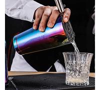 HEEPDD Shaker à Cocktail, Mélange Léger Outil de Secoue Accessoires de Bar Pratiques élégant élégant Cocktail en Acier Inoxydable coloré Shaker pour le café au Lait Nan