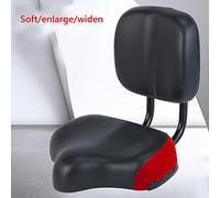 HEEPDD Siège de Vélo de Selle de Dossier, Conception Ergonomique en Cuir de qualité Supérieure, Coussin Doux avec Support Dorsal pour Vélos de Montagne et Tricycles (Pink #56)