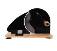 HEEPDD Slicer de Pain Manuel, Acier et Bois en Carbone Durable, pain à Manivelle Facile à Utiliser pour le Levain et les Pains Faits Maison
