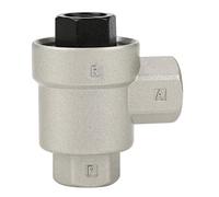 HEEPDD Soupape d'échappement Rapide Contrôle du Débit d'air Filetage G1/4 Soupape de Décharge 'air Rapide en Alliage 'aluminium pour Systèmes Pneumatiques avec Alésage de Tuyau de 0,24 Pouce