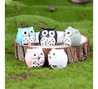 HEEPDD Statue de Hibou en Résine aux Couleurs Vives pour Décoration de Bureau à Domicile, Accents de Teintes Vives, Salon, Chambre à Coucher, pour Les Collectionneurs Passionnés de Hibou Mesurant