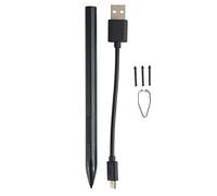 HEEPDD Stylet pour Tablette, Technologie MPP 2.0 Stylet en Alliage d'aluminium 4096 Niveau de sensibilité à la Pression Pointe Remplaçable pour Tablette PC (Noir)