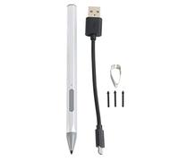 HEEPDD Stylet pour Tablette, Technologie MPP 2.0 Stylet en Alliage d'aluminium 4096 Niveau de sensibilité à la Pression Pointe Remplaçable pour Tablette PC (Argent)