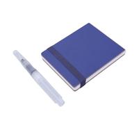 HEEPDD Stylo avec Papier épais de 200 g/m², 26 Pages à Plat, Couverture en Cuir PU, Carnet de Notes 3,9 X 3,1 Pouces, Bloc de Dessin Vierge Portable, Carnet de Voyage pour Artistes, de Croquis et